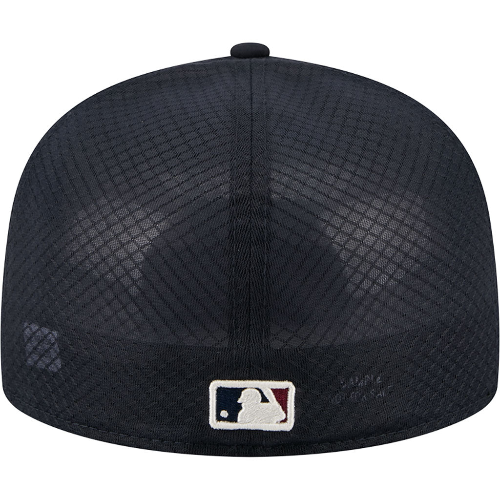 MLB Cleveland Guardians New Era City Connect Batting Practice 59FIFTY Fitted Hat - Cream