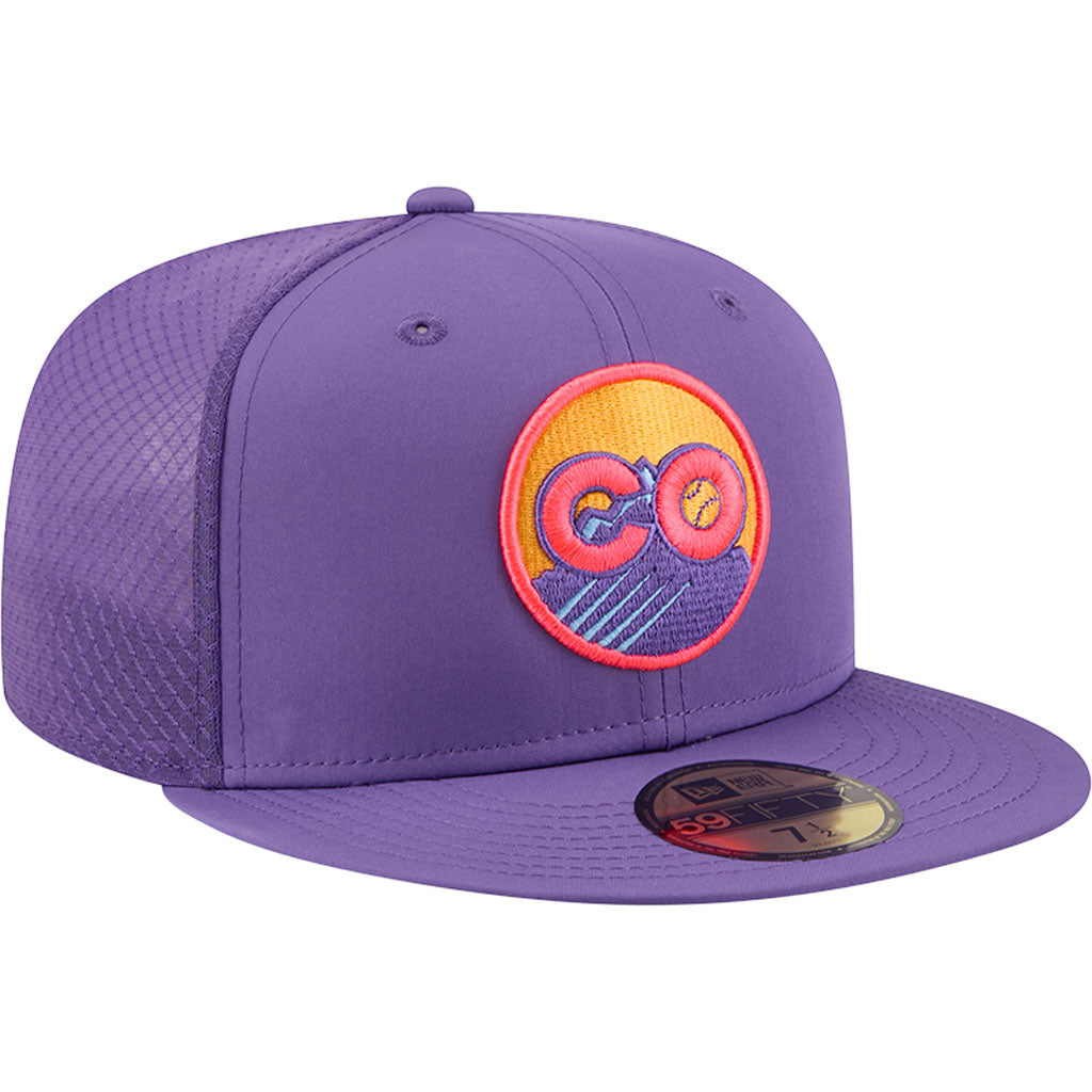 MLB Colorado Rockies New Era City Connect Batting Practice 59FIFTY Fitted Hat - Purple