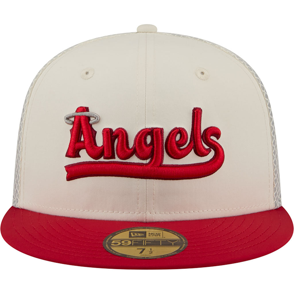 MLB Los Angeles Angels New Era City Connect Batting Practice 59FIFTY Fitted Hat - Cream