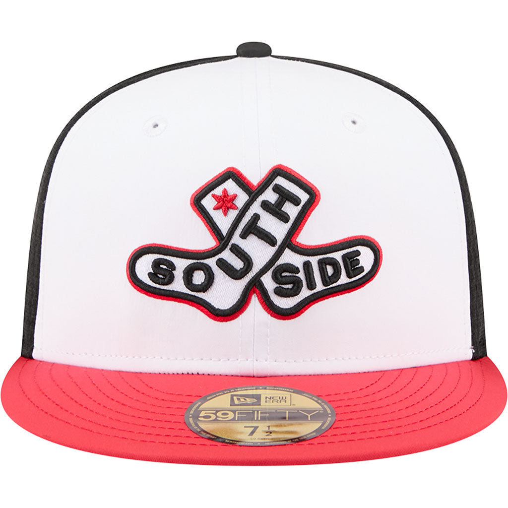 MLB Chicago White Sox New Era City Connect Batting Practice 59FIFTY Fitted Hat - White