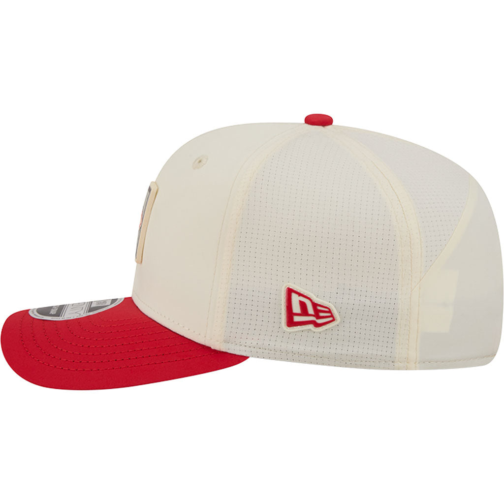 NFL Kansas City Chiefs New Era 2026 Training 9SEVENTY Stretch Snapback Hat - Cream
