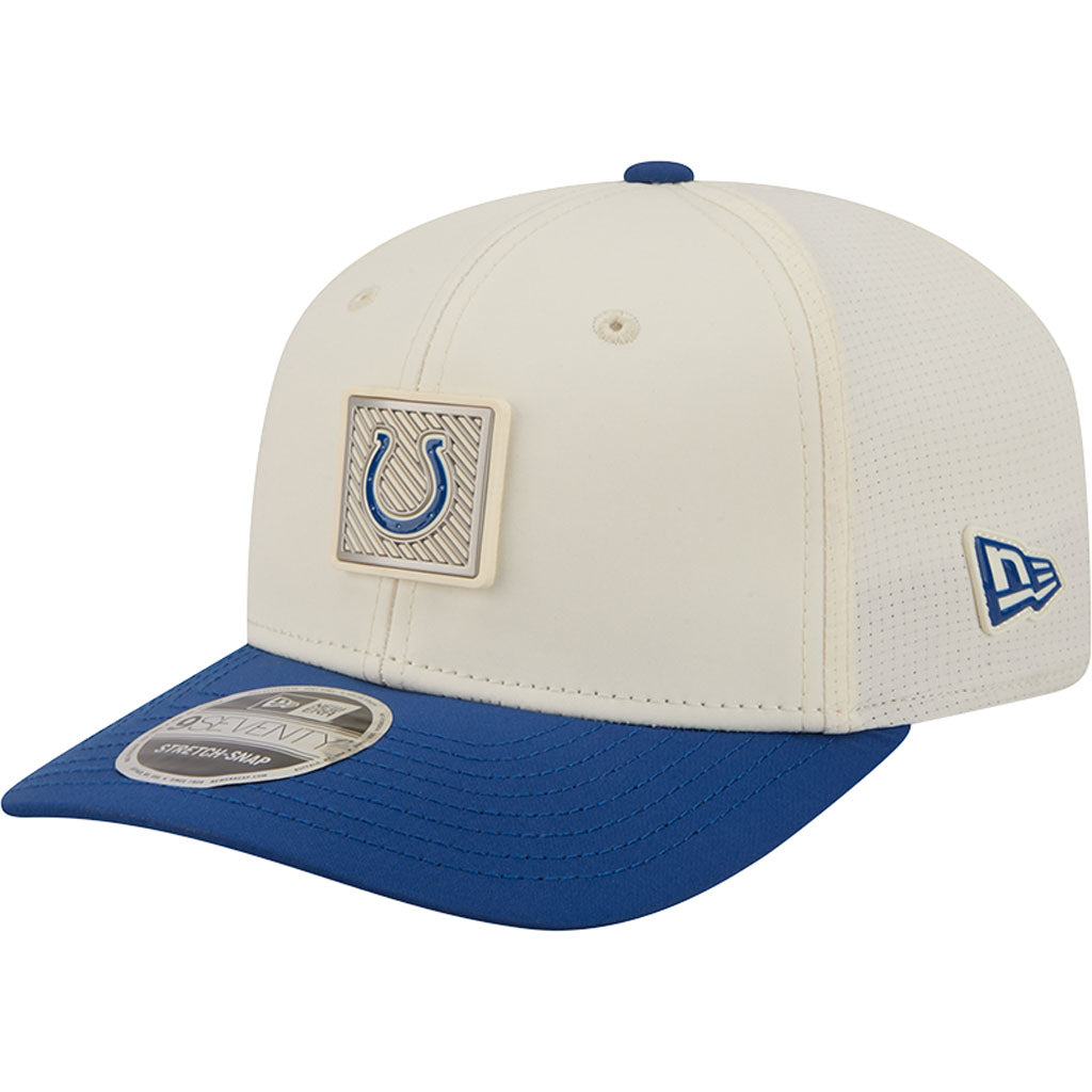 NFL Indianapolis Colts New Era 2026 Training 9SEVENTY Stretch Snapback Hat - Cream