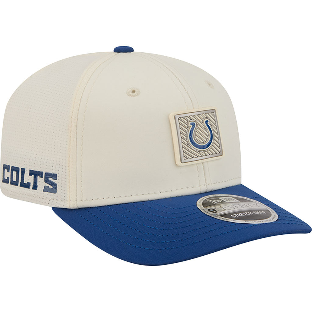 NFL Indianapolis Colts New Era 2026 Training 9SEVENTY Stretch Snapback Hat - Cream