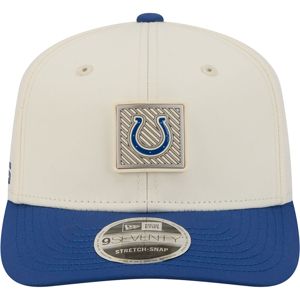 NFL Indianapolis Colts New Era 2026 Training 9SEVENTY Stretch Snapback Hat - Cream