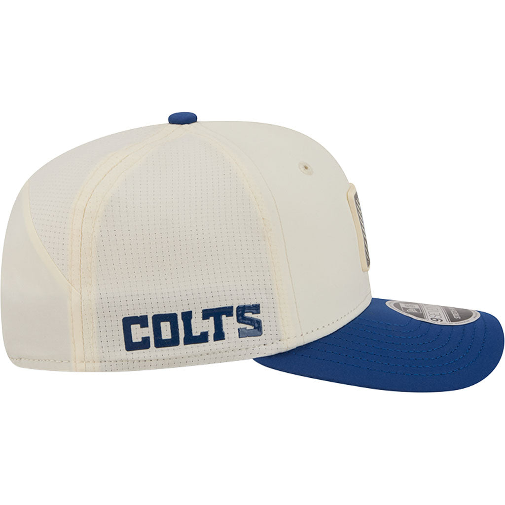 NFL Indianapolis Colts New Era 2026 Training 9SEVENTY Stretch Snapback Hat - Cream