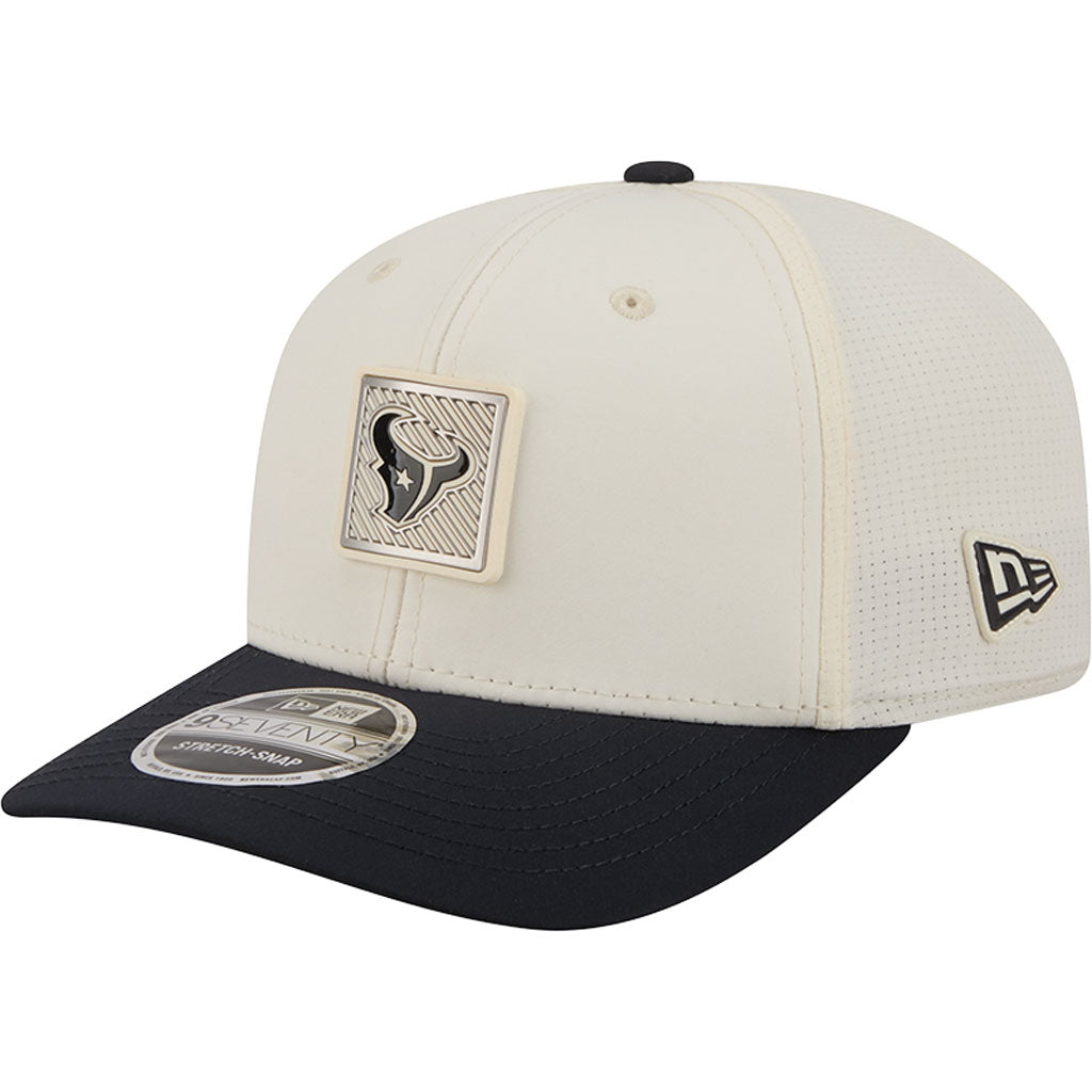 NFL Houston Texans New Era 2026 Training 9SEVENTY Stretch Snapback Hat - Cream