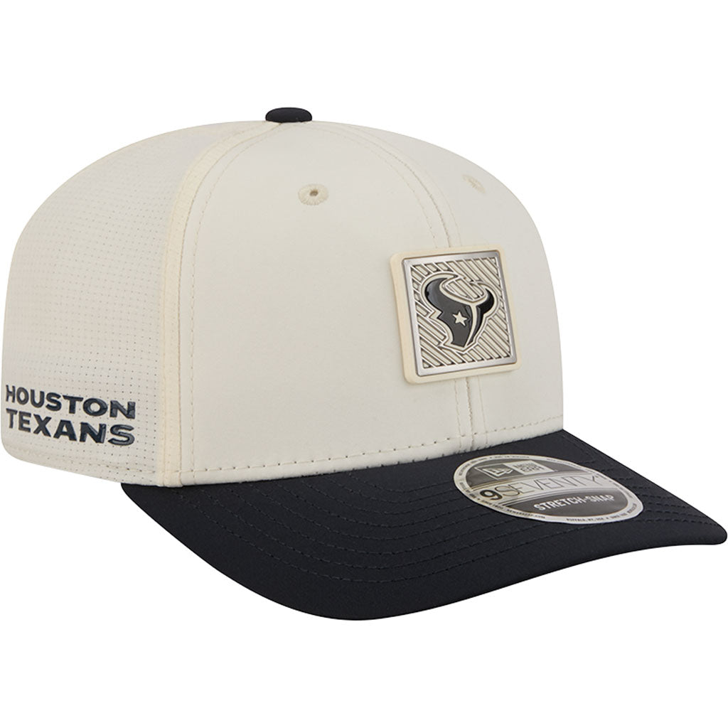 NFL Houston Texans New Era 2026 Training 9SEVENTY Stretch Snapback Hat - Cream
