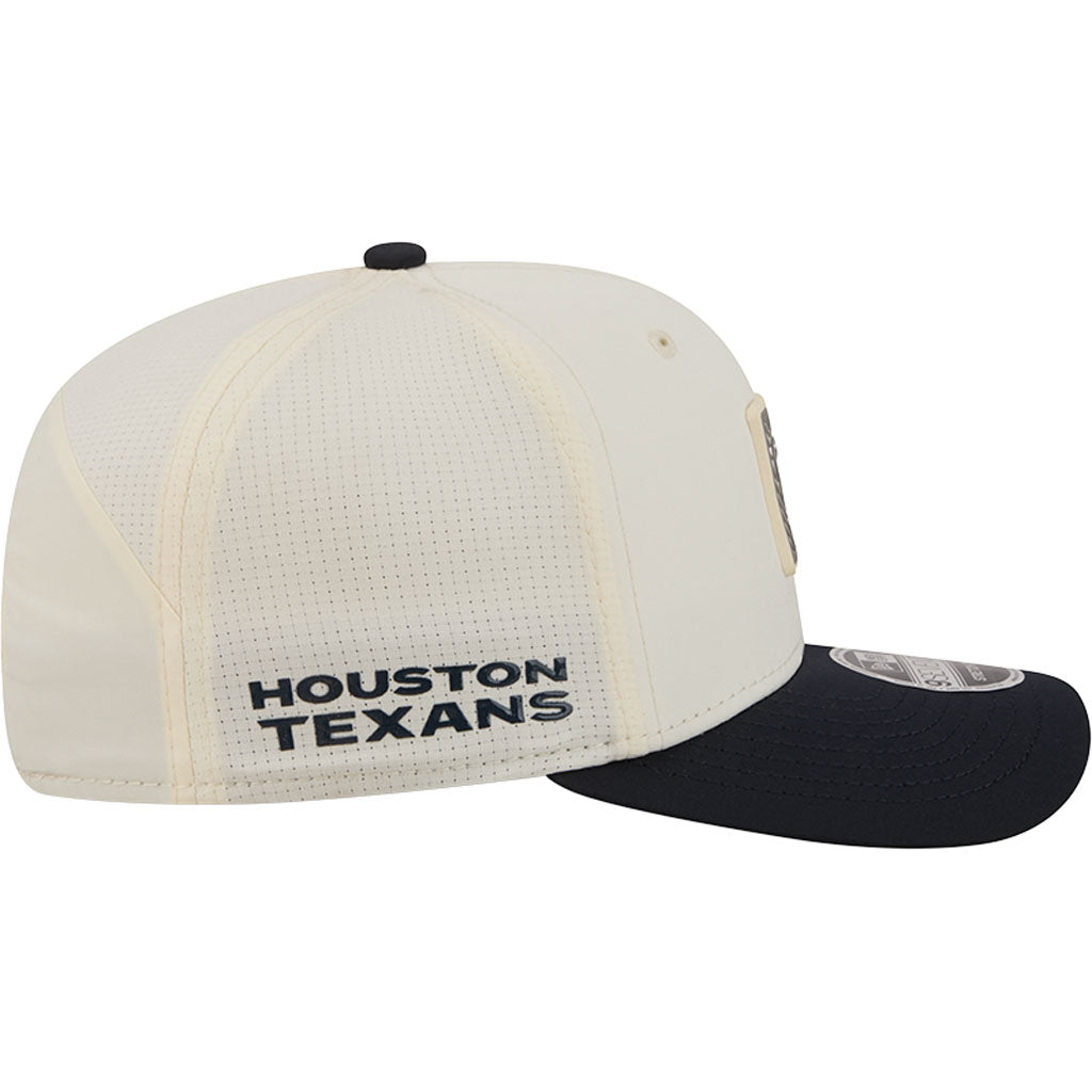 NFL Houston Texans New Era 2026 Training 9SEVENTY Stretch Snapback Hat - Cream