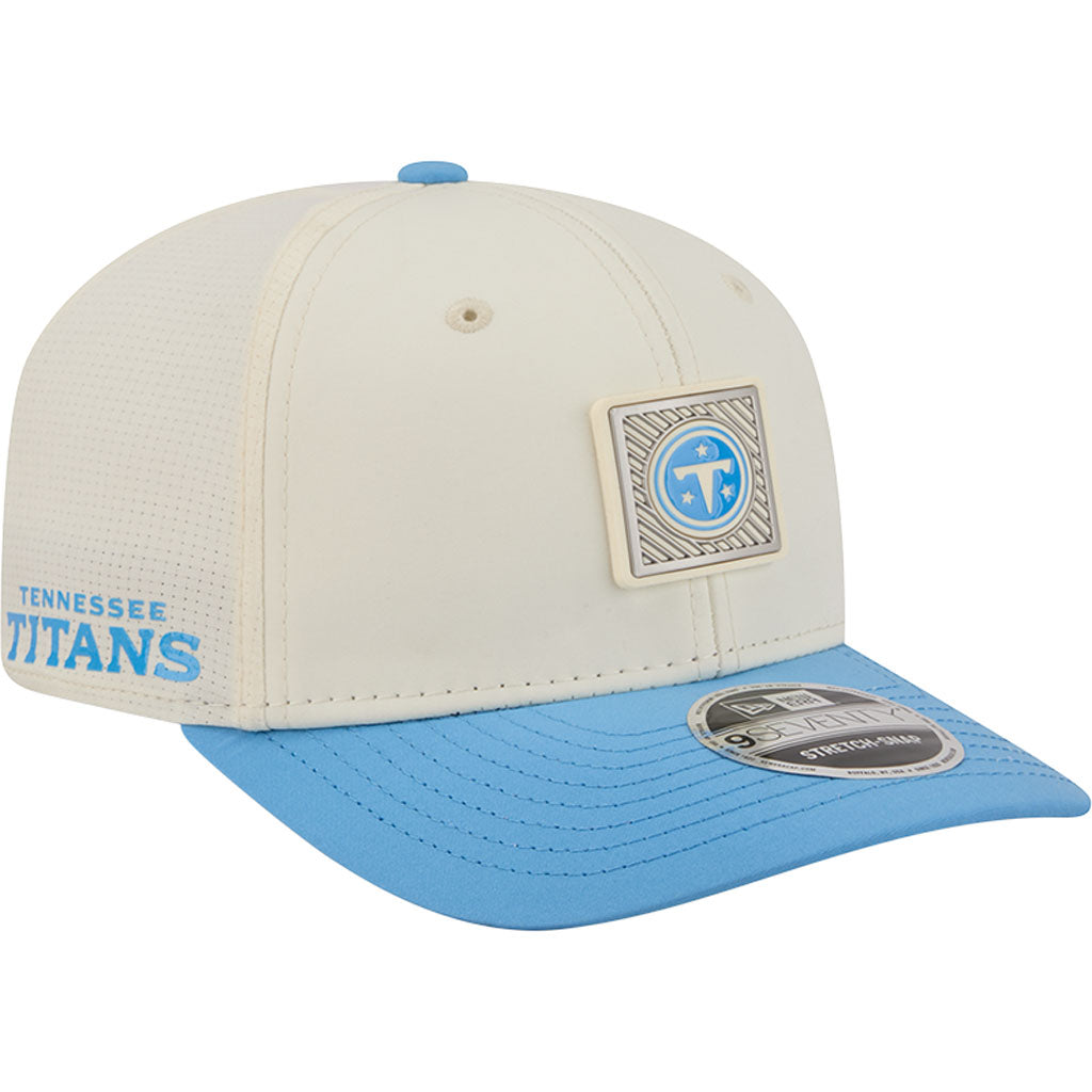 NFL Tennessee Titans New Era 2026 Training 9SEVENTY Stretch Snapback Hat - Cream