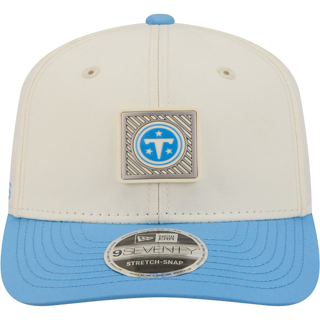 NFL Tennessee Titans New Era 2026 Training 9SEVENTY Stretch Snapback Hat - Cream