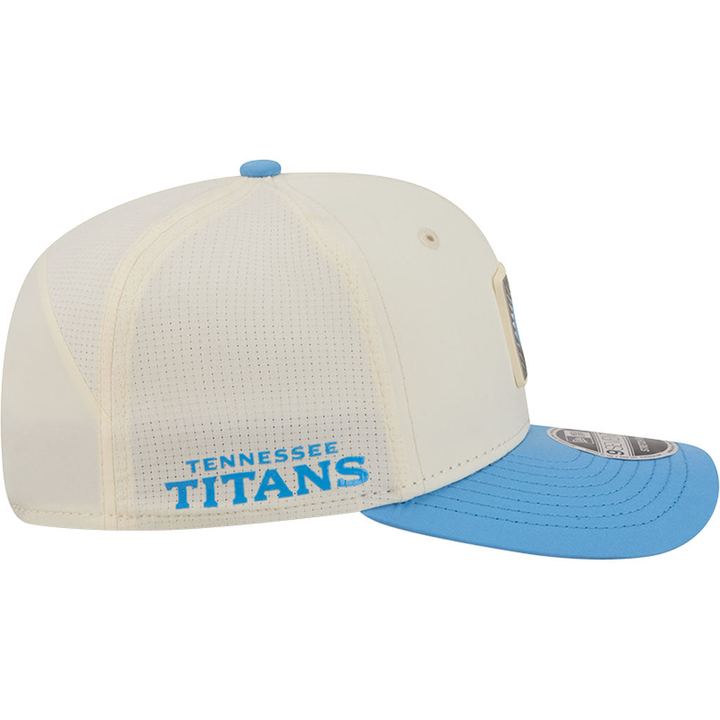 NFL Tennessee Titans New Era 2026 Training 9SEVENTY Stretch Snapback Hat - Cream