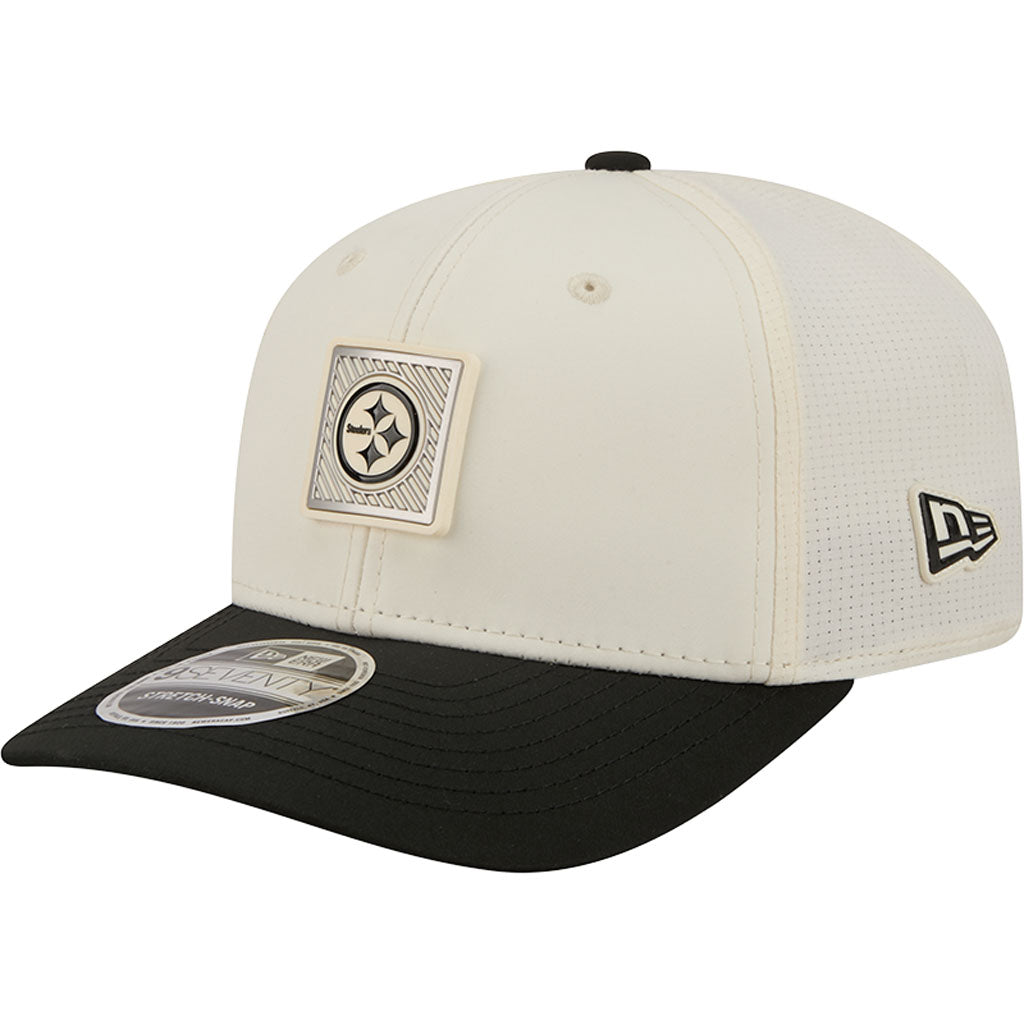 NFL Pittsburgh Steelers New Era 2026 Training 9SEVENTY Stretch Snapback Hat - Cream