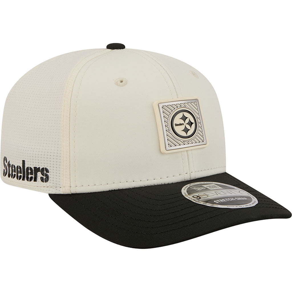 NFL Pittsburgh Steelers New Era 2026 Training 9SEVENTY Stretch Snapback Hat - Cream