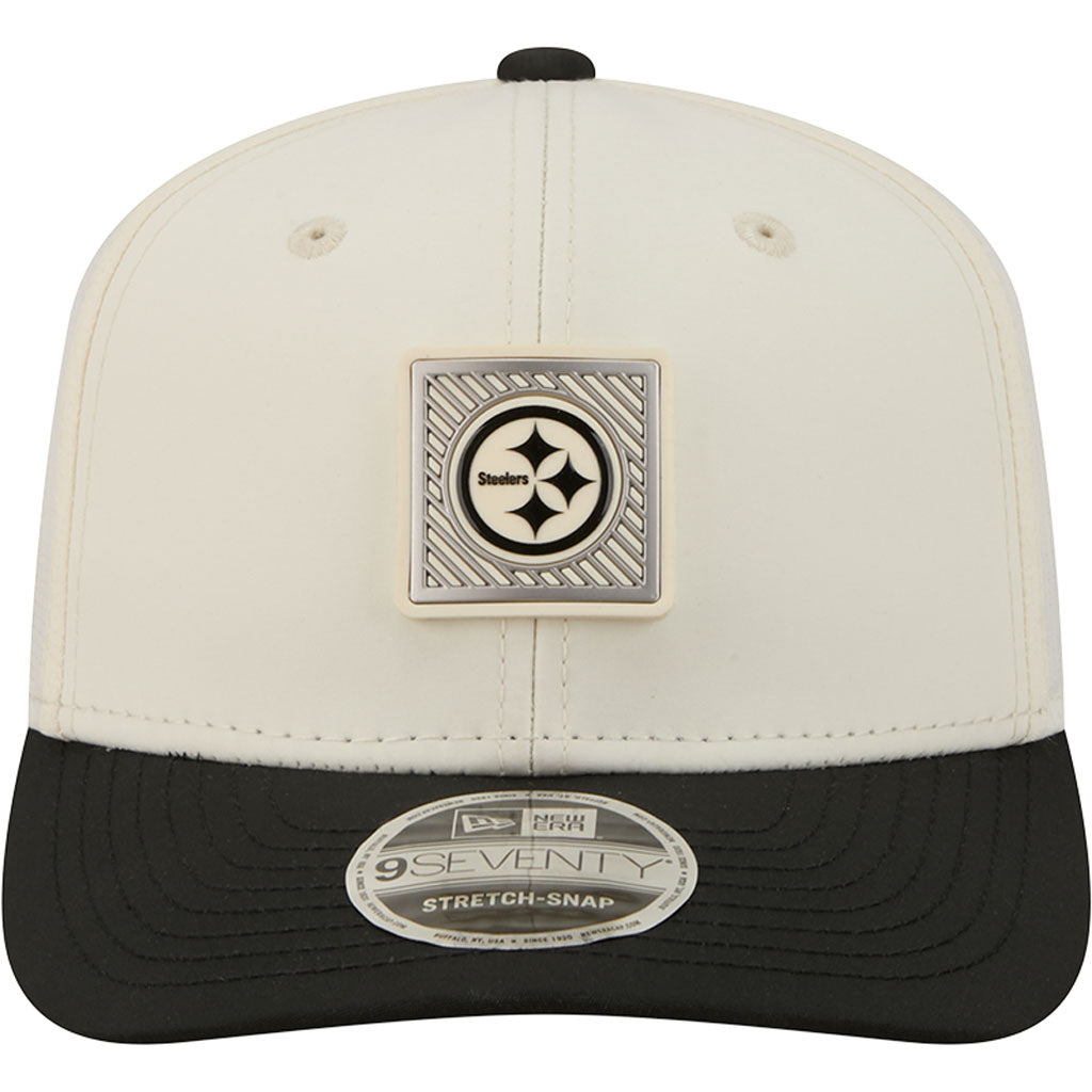 NFL Pittsburgh Steelers New Era 2026 Training 9SEVENTY Stretch Snapback Hat - Cream