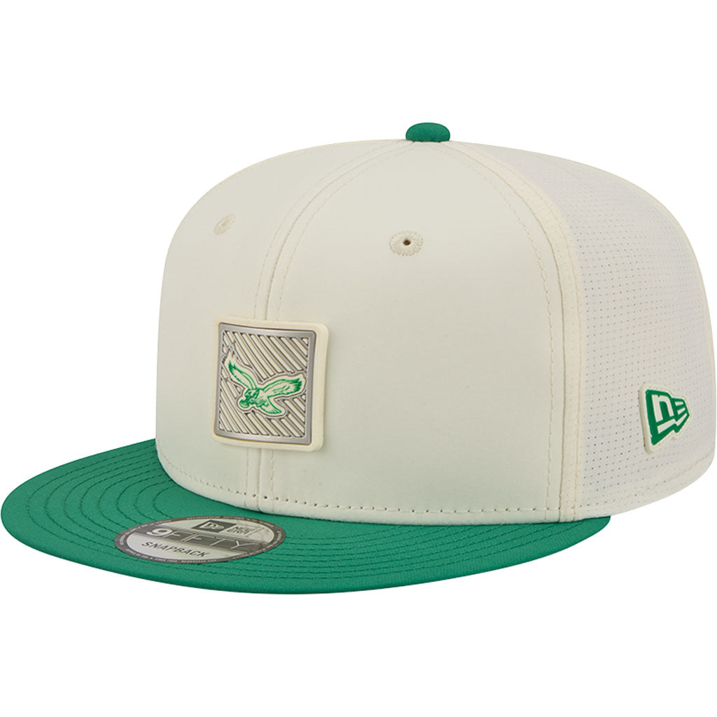 NFL Philadelphia Eagles New Era 2026 Training 9FIFTY Snapback Hat - Cream