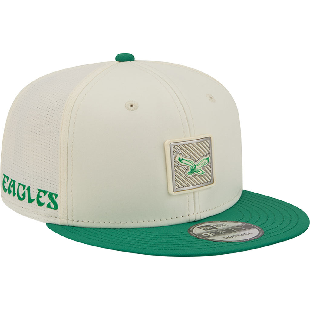 NFL Philadelphia Eagles New Era 2026 Training 9FIFTY Snapback Hat - Cream