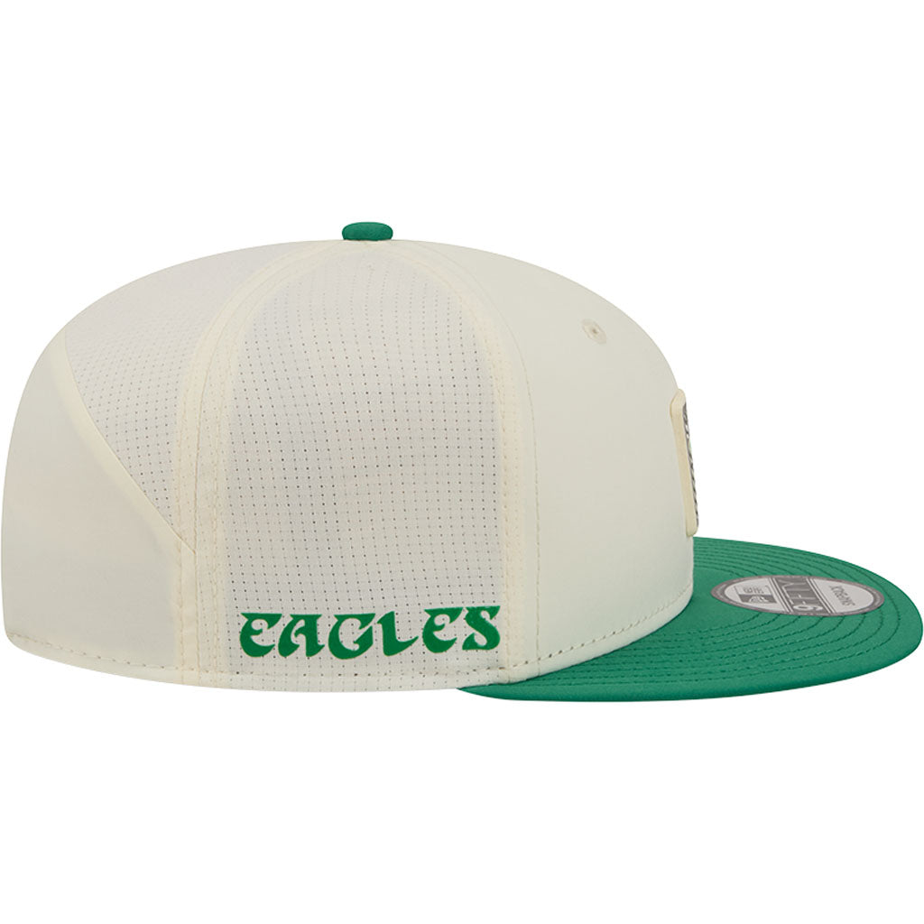 NFL Philadelphia Eagles New Era 2026 Training 9FIFTY Snapback Hat - Cream