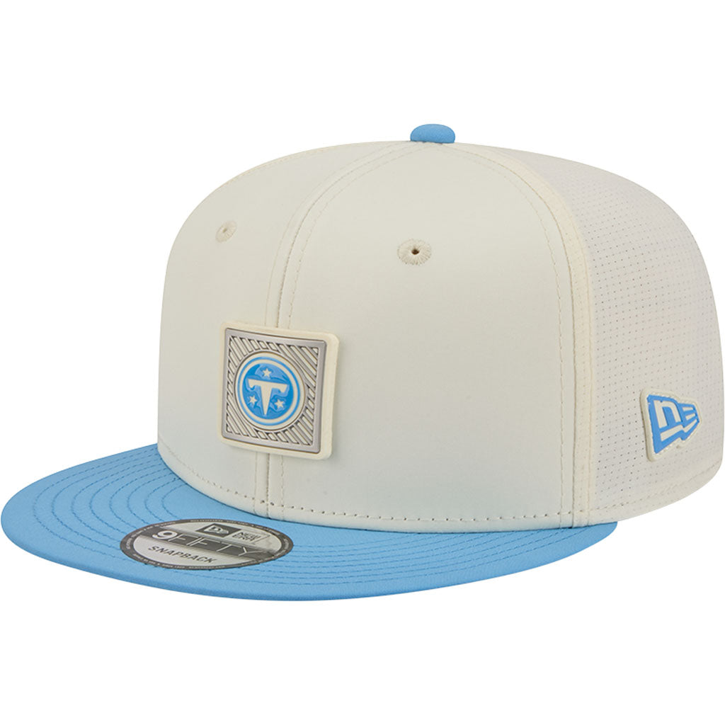 NFL Tennessee Titans New Era 2026 Training 9FIFTY Snapback Hat - Cream