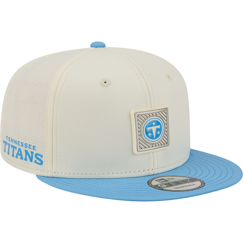 NFL Tennessee Titans New Era 2026 Training 9FIFTY Snapback Hat - Cream