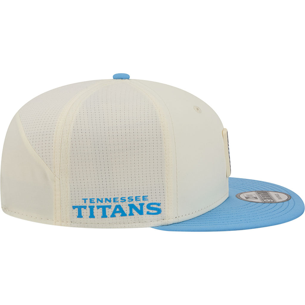 NFL Tennessee Titans New Era 2026 Training 9FIFTY Snapback Hat - Cream