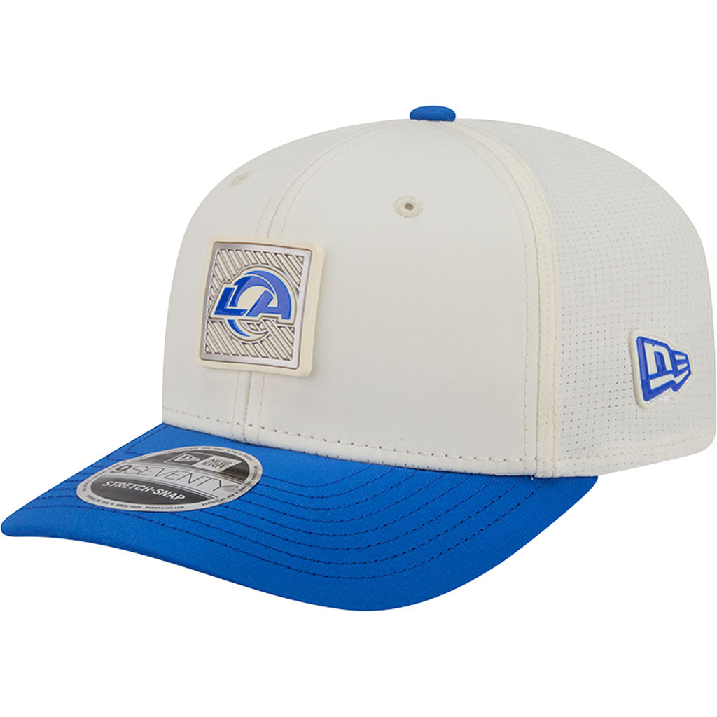 NFL Los Angeles Rams New Era 2026 Training 9SEVENTY Stretch Snapback Hat - Cream