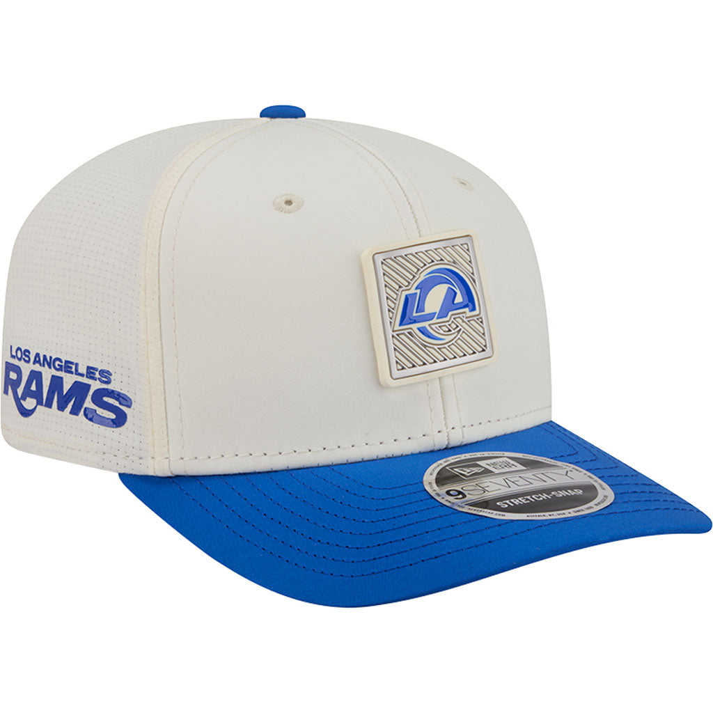 NFL Los Angeles Rams New Era 2026 Training 9SEVENTY Stretch Snapback Hat - Cream