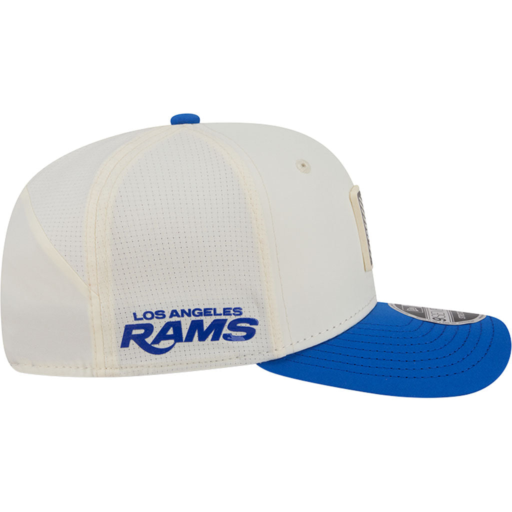 NFL Los Angeles Rams New Era 2026 Training 9SEVENTY Stretch Snapback Hat - Cream