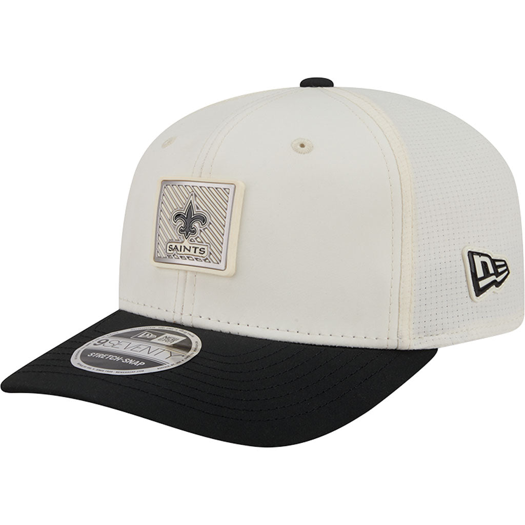 NFL New Orleans Saints New Era 2026 Training 9SEVENTY Stretch Snapback Hat - Cream