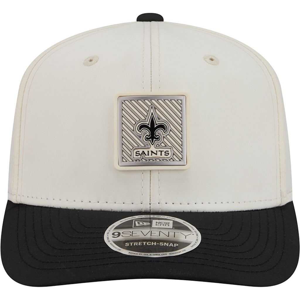 NFL New Orleans Saints New Era 2026 Training 9SEVENTY Stretch Snapback Hat - Cream