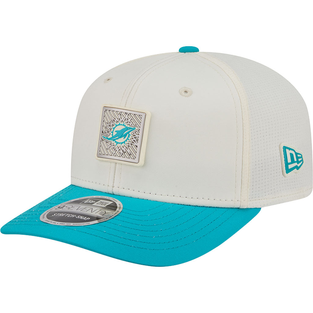 NFL Miami Dolphins New Era 2026 Training 9SEVENTY Stretch Snapback Hat - Cream