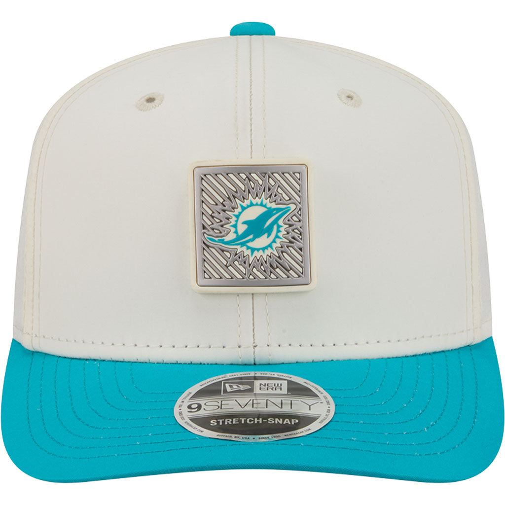 NFL Miami Dolphins New Era 2026 Training 9SEVENTY Stretch Snapback Hat - Cream