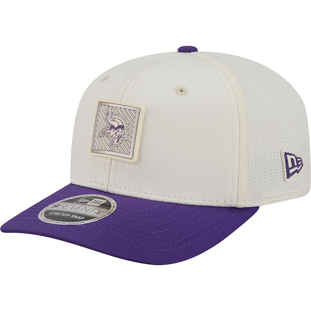 NFL Minnesota Vikings New Era 2026 Training 9SEVENTY Stretch Snapback Hat - Cream
