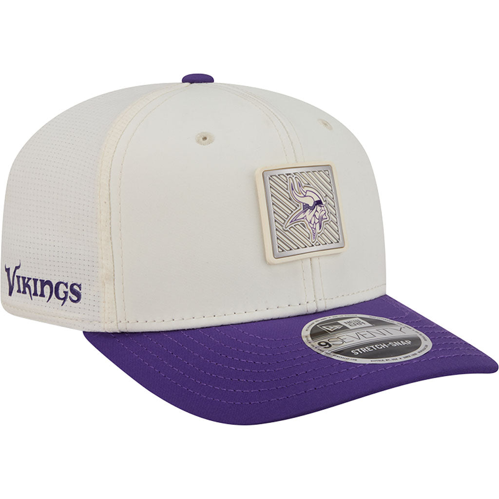NFL Minnesota Vikings New Era 2026 Training 9SEVENTY Stretch Snapback Hat - Cream