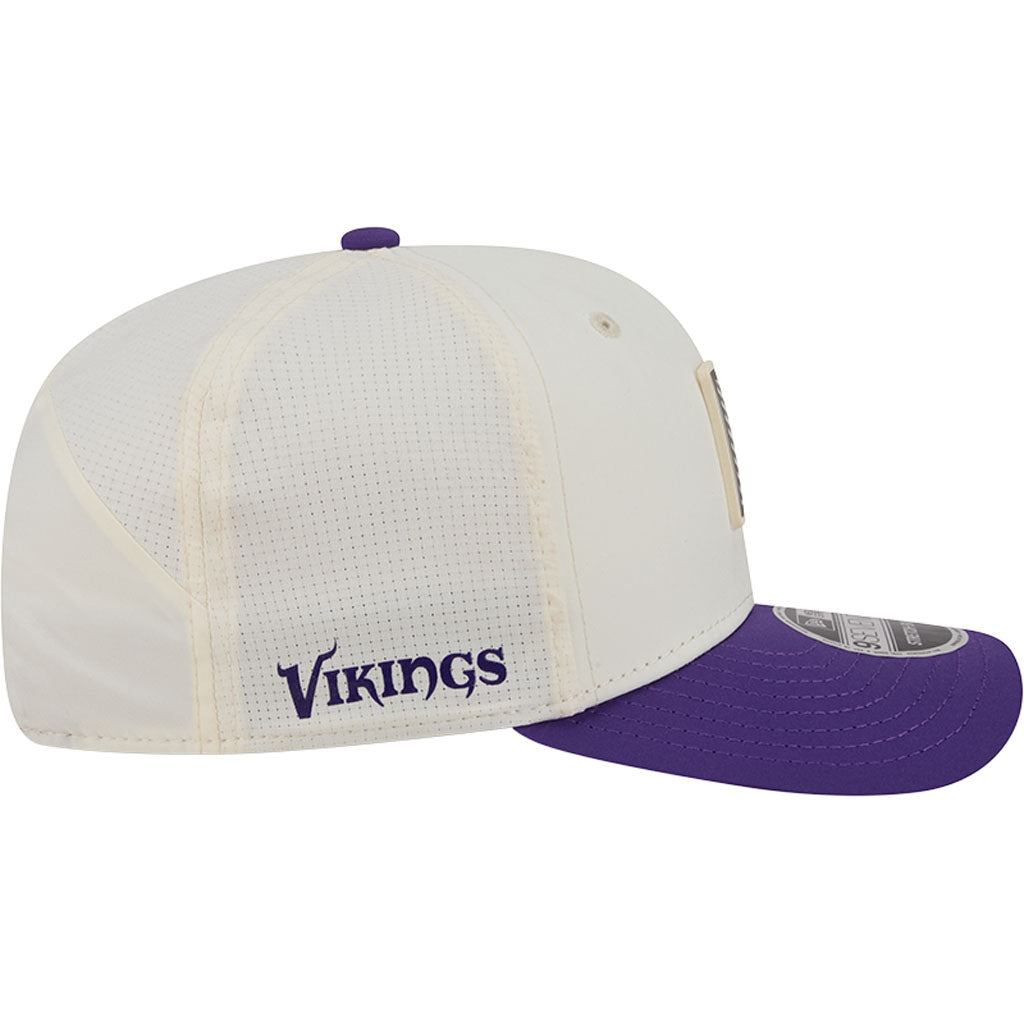 NFL Minnesota Vikings New Era 2026 Training 9SEVENTY Stretch Snapback Hat - Cream