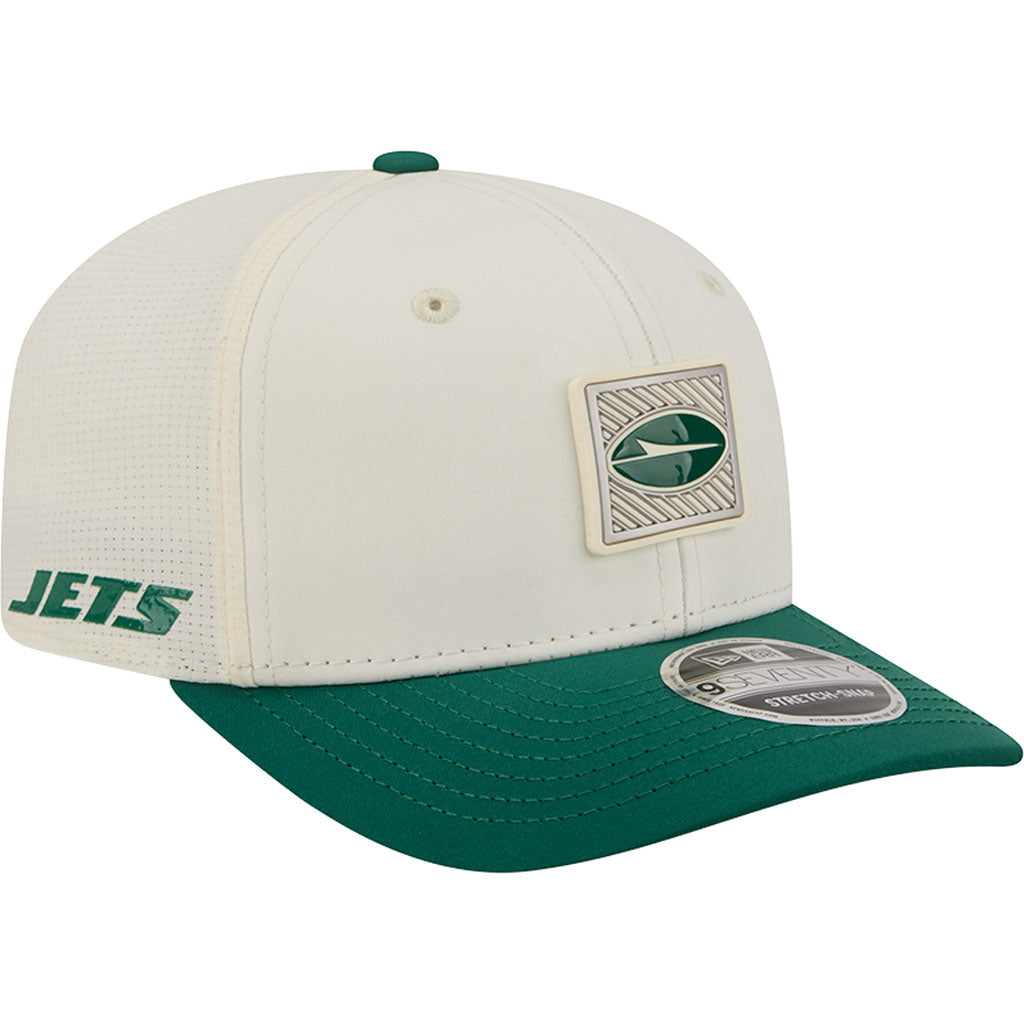 NFL New York Jets New Era 2026 Training 9SEVENTY Stretch Snapback Hat - Cream