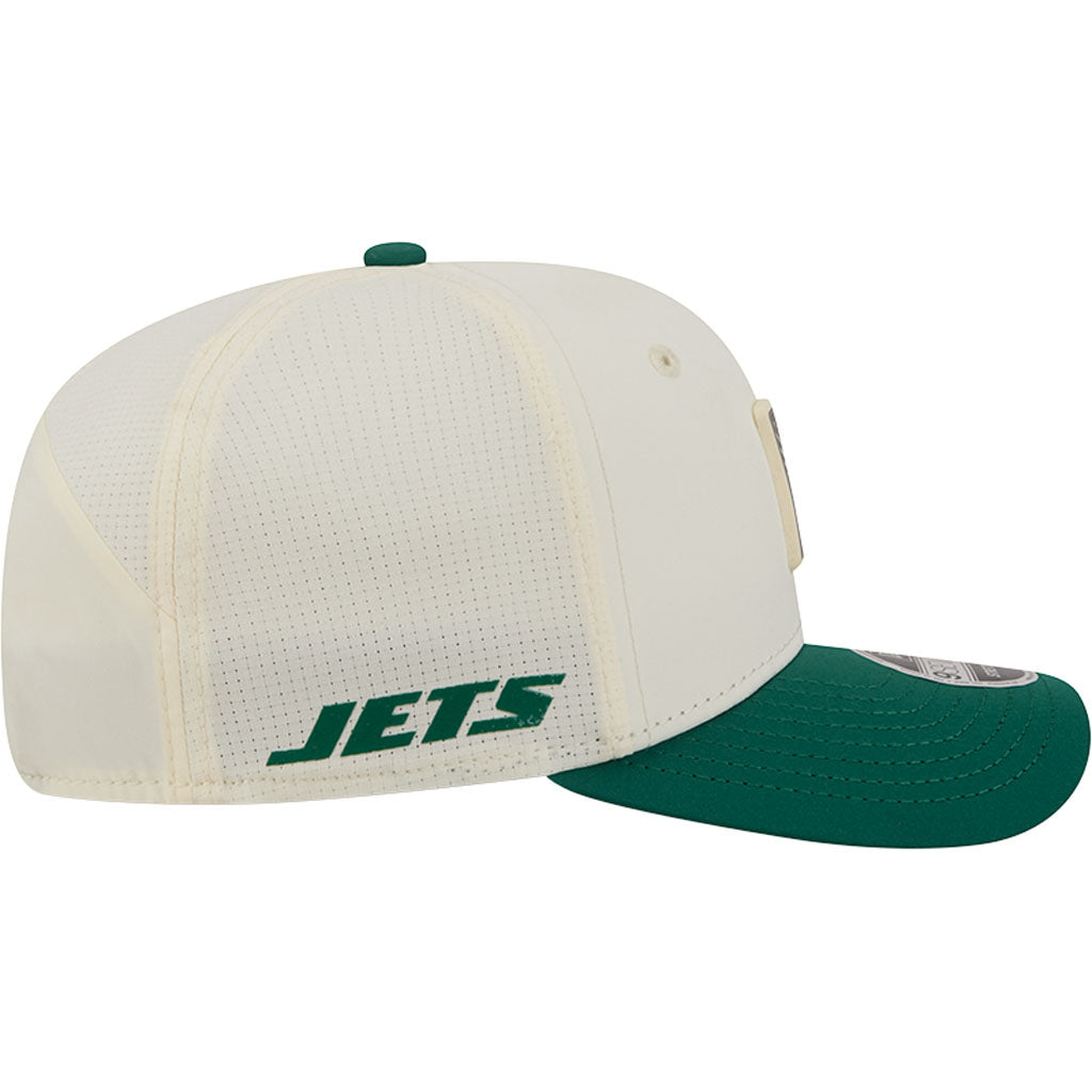NFL New York Jets New Era 2026 Training 9SEVENTY Stretch Snapback Hat - Cream