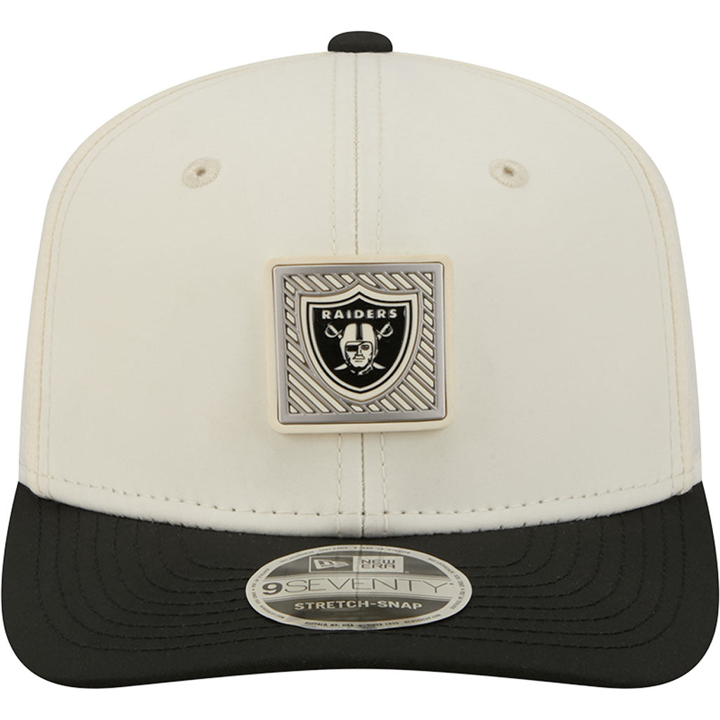 NFL Las Vegas Raiders New Era 2026 Training 9SEVENTY Stretch Snapback Hat - Cream