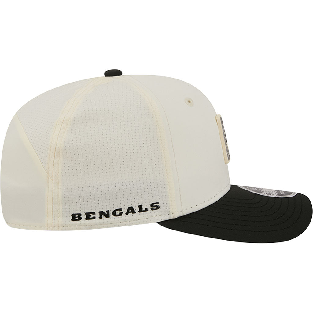 NFL Cincinnati Bengals New Era 2026 Training 9SEVENTY Stretch Snapback Hat - Cream