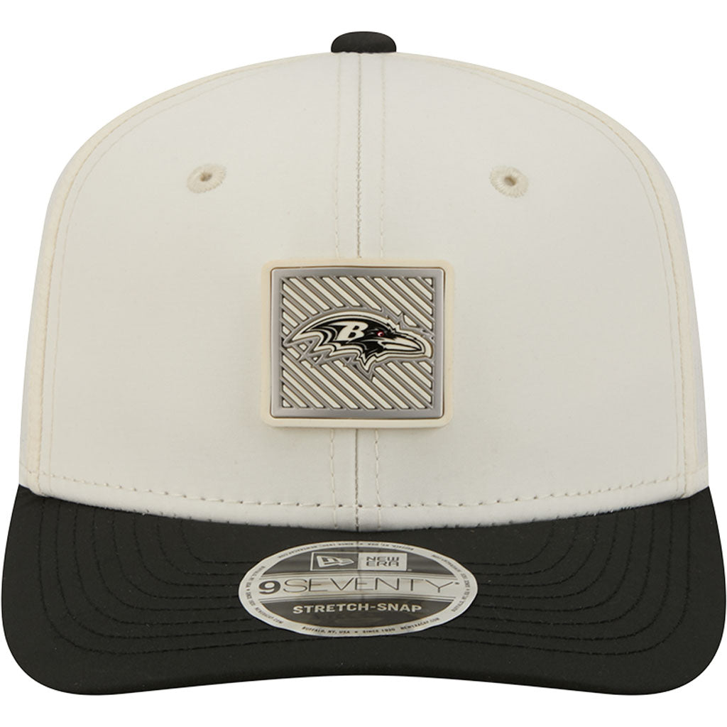 NFL Baltimore Ravens New Era 2026 Training 9SEVENTY Stretch Snapback Hat - Cream