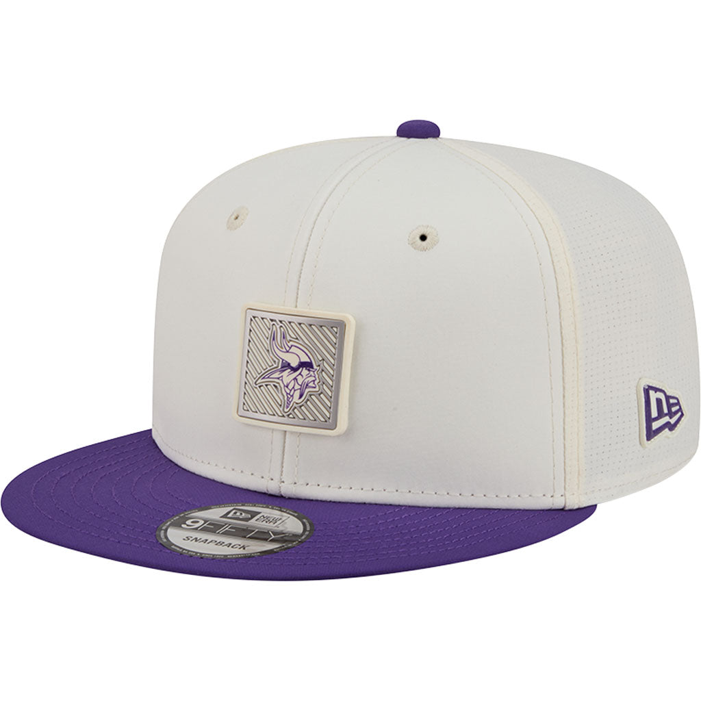 NFL Minnesota Vikings New Era 2026 Training 9FIFTY Snapback Hat - Cream