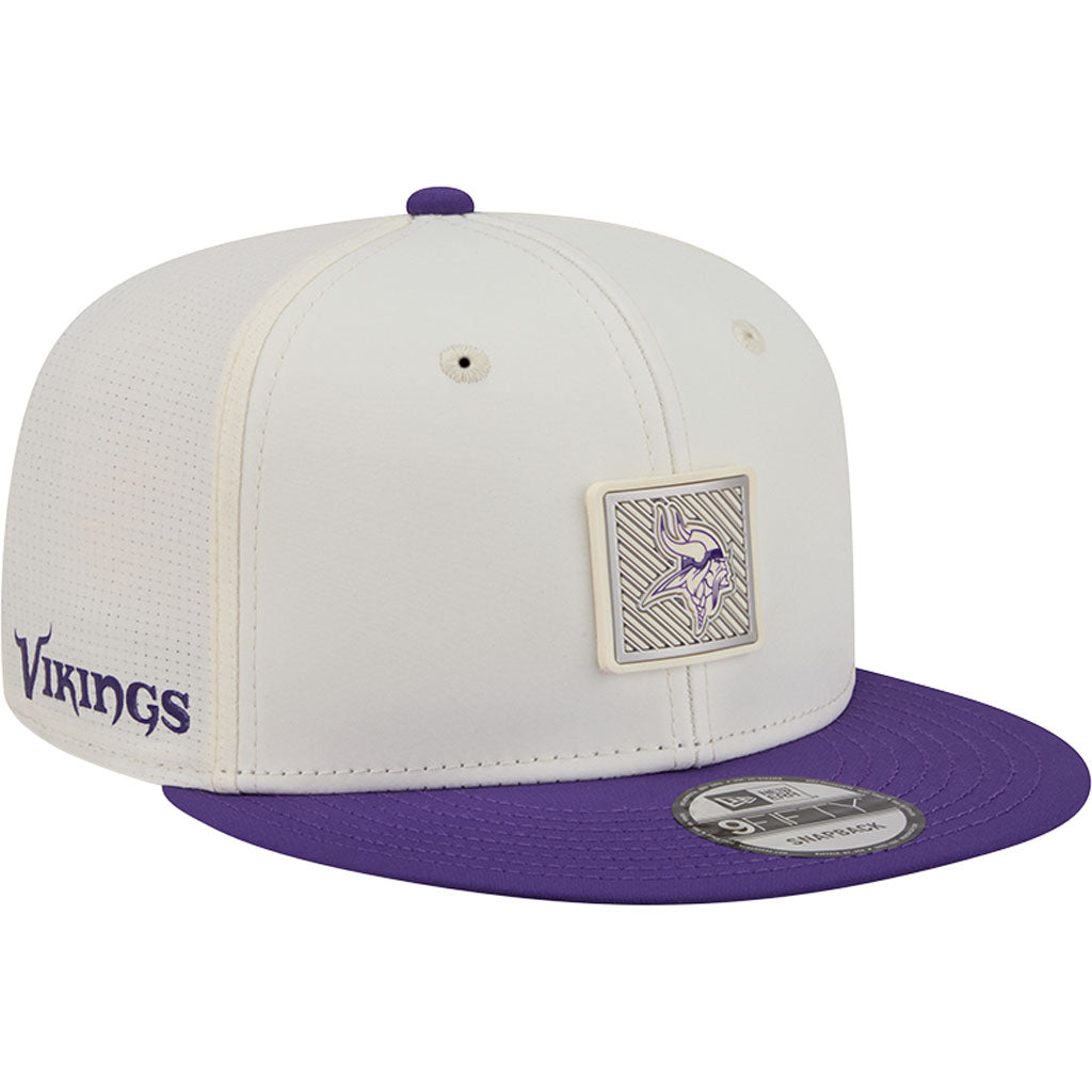 NFL Minnesota Vikings New Era 2026 Training 9FIFTY Snapback Hat - Cream