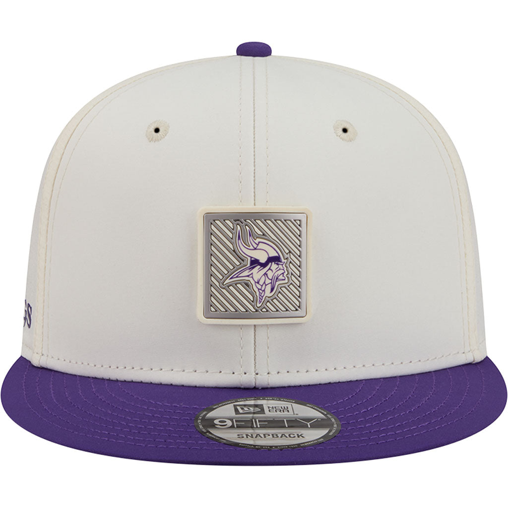 NFL Minnesota Vikings New Era 2026 Training 9FIFTY Snapback Hat - Cream