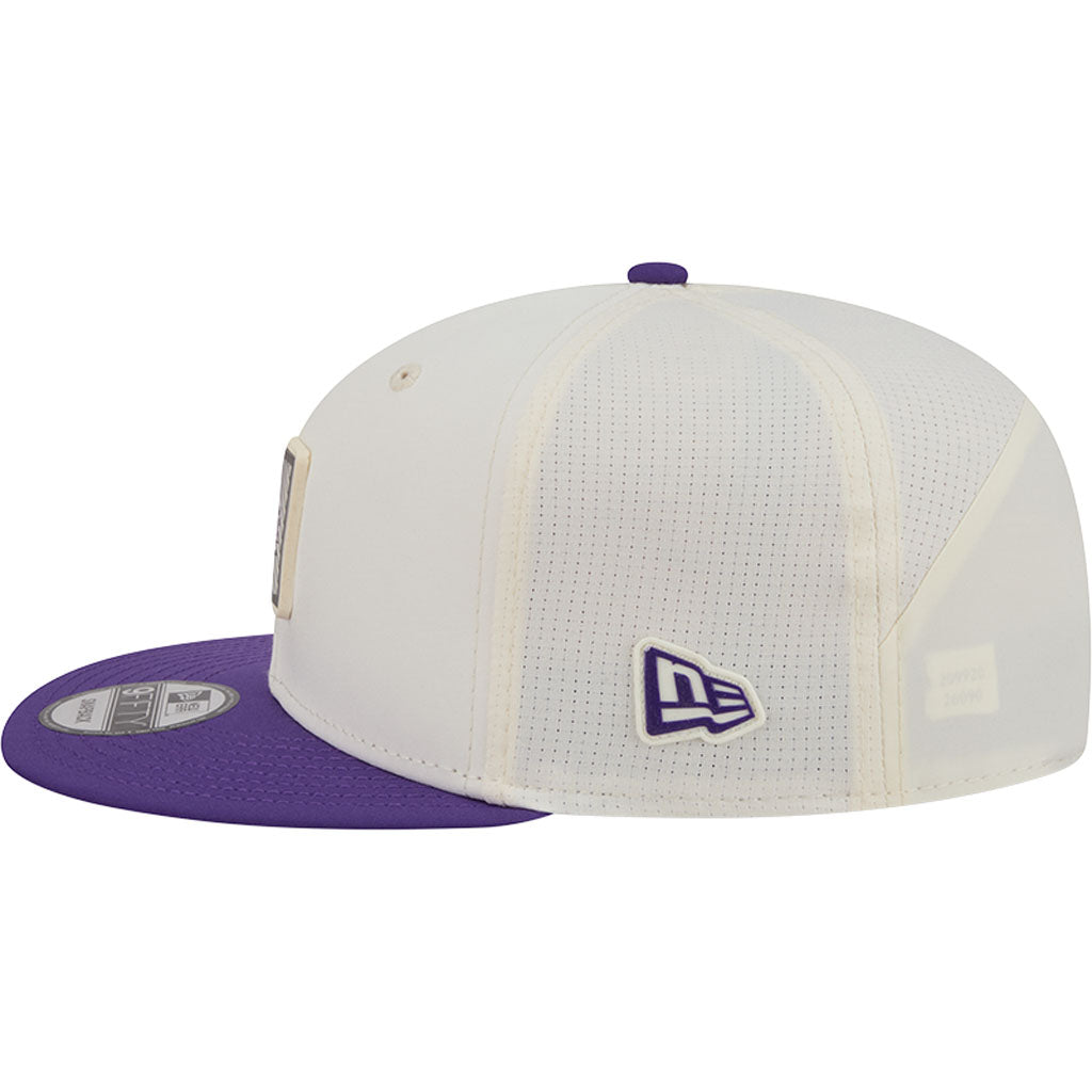 NFL Minnesota Vikings New Era 2026 Training 9FIFTY Snapback Hat - Cream