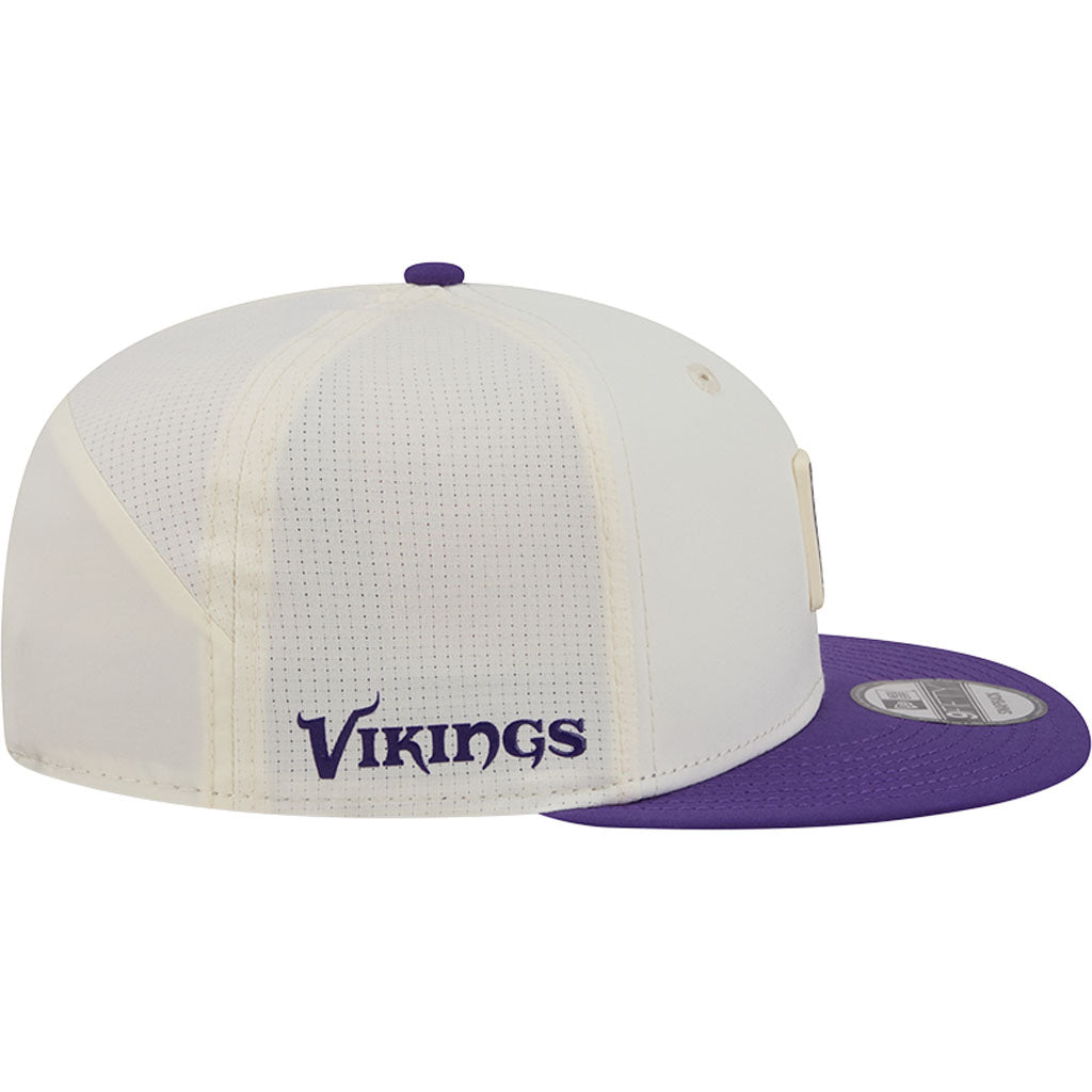 NFL Minnesota Vikings New Era 2026 Training 9FIFTY Snapback Hat - Cream