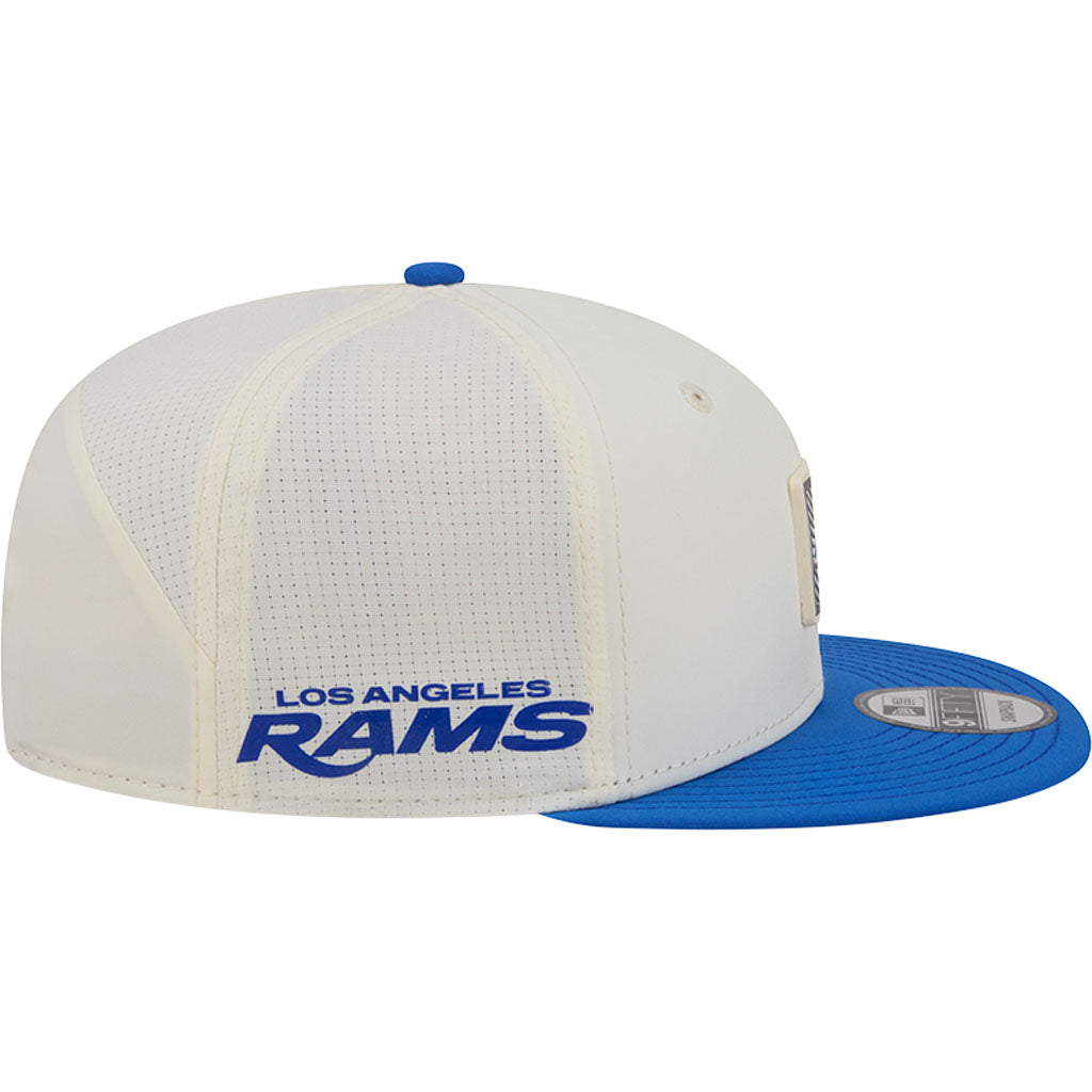 NFL Los Angeles Rams New Era 2026 Training 9FIFTY Snapback Hat - Cream