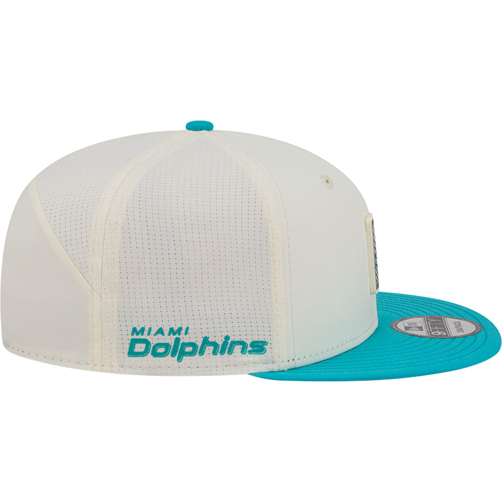 NFL Miami Dolphins New Era 2026 Training 9FIFTY Snapback Hat - Cream