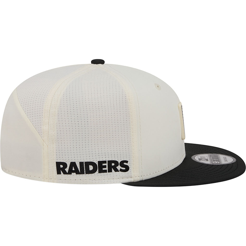 NFL Las Vegas Raiders New Era 2026 Training 9FIFTY Snapback Hat - Cream