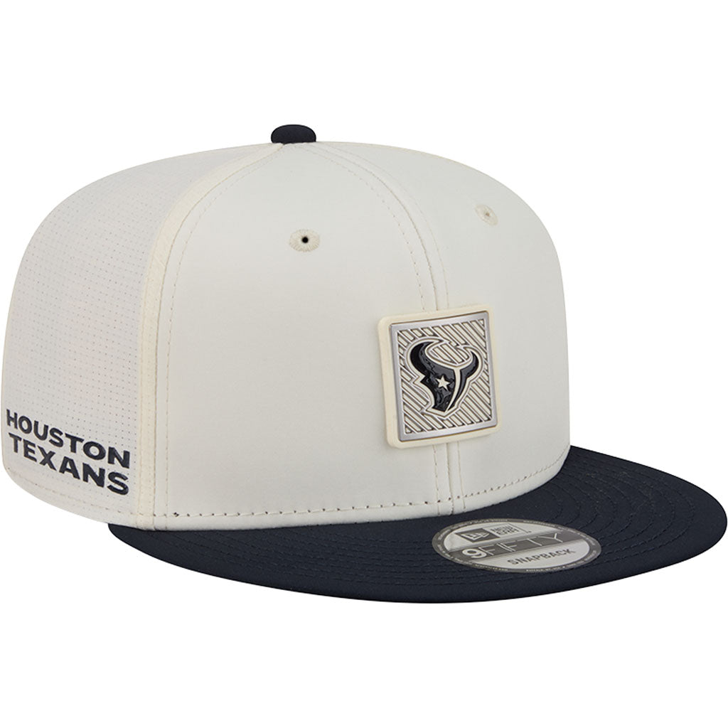 NFL Houston Texans New Era 2026 Training 9FIFTY Snapback Hat - Cream
