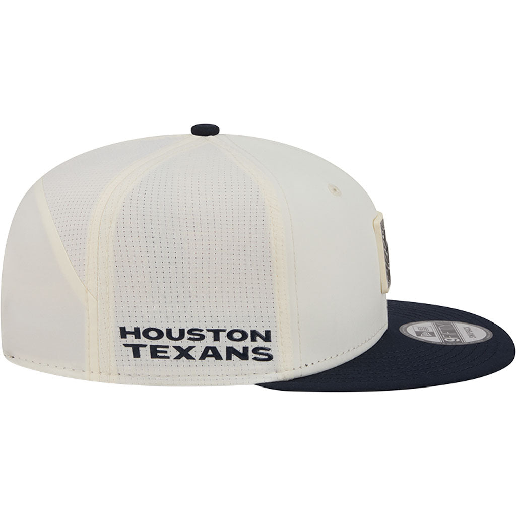 NFL Houston Texans New Era 2026 Training 9FIFTY Snapback Hat - Cream