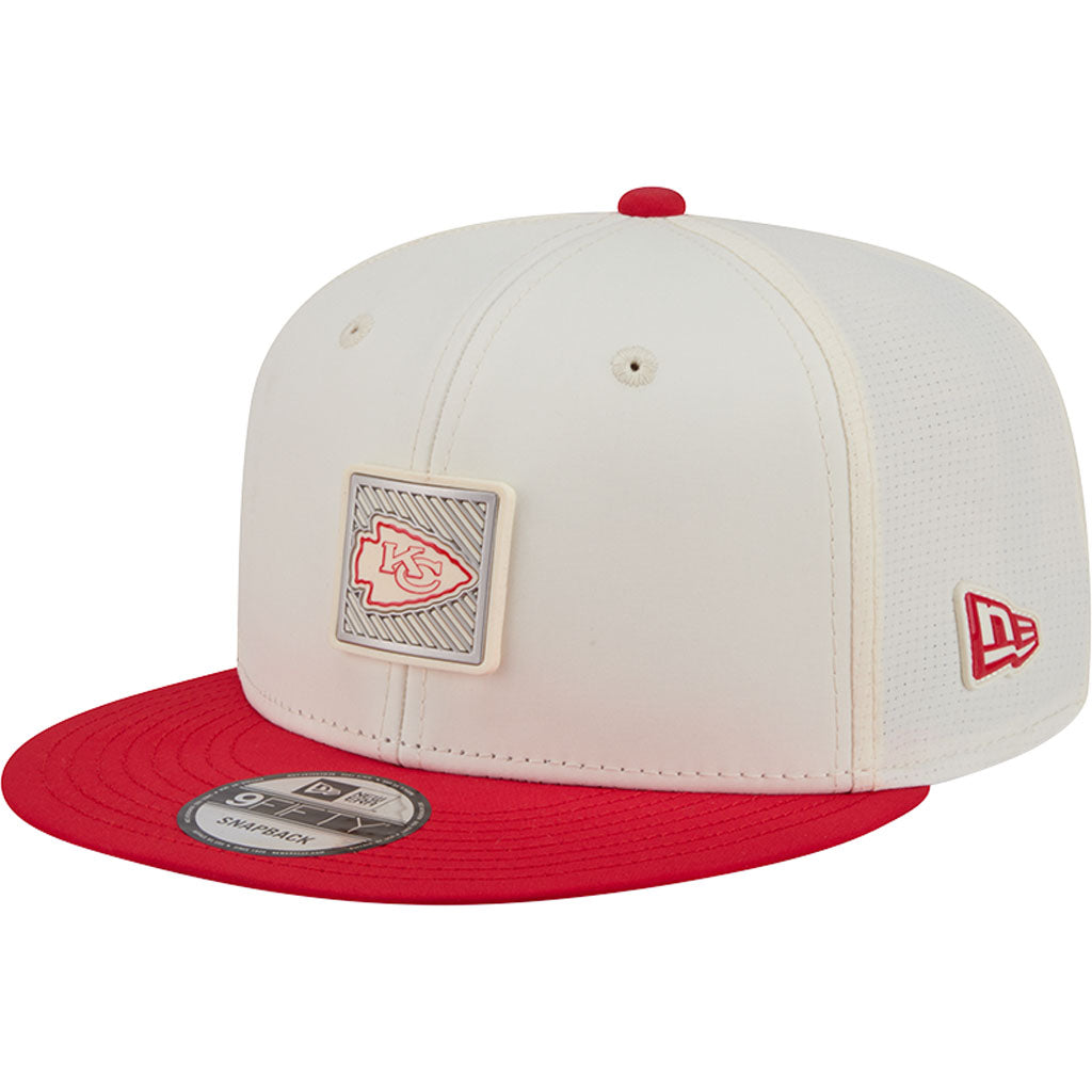 NFL Kansas City Chiefs New Era 2026 Training 9FIFTY Snapback Hat - Cream